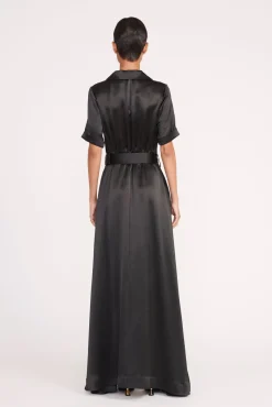 Dresses<STAUD MILLIE DRESS SATIN BLACK