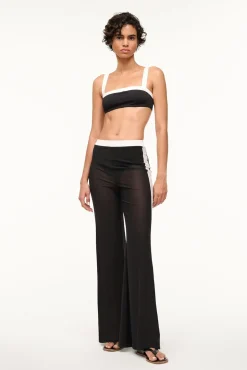 Cover-Ups<STAUD MILO COVERUP PANT BLACK WHITE BLACKWHITE