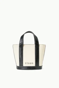 Allora|Totes<STAUD MINI ALLORA TOTE  CREAM BLACK