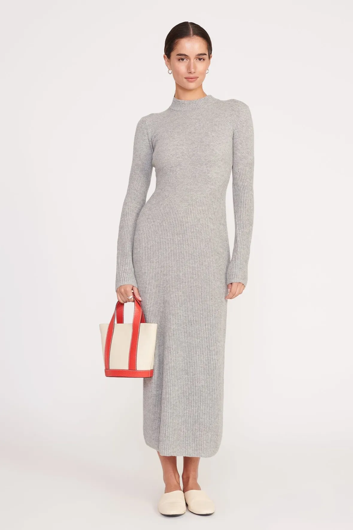 Allora|Totes<STAUD MINI ALLORA TOTE CREAM RED ROSE CREAMREDROSE