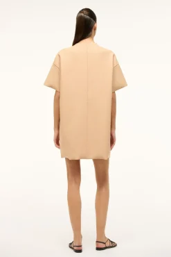 Dresses<STAUD MINI AMIGONI DRESS   FAWN