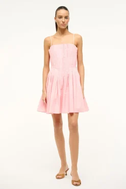 Poplin Shop|Dresses<STAUD MINI BELLA DRESS  PEARL PINK PEARLPINK