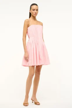Poplin Shop|Dresses<STAUD MINI BELLA DRESS  PEARL PINK PEARLPINK