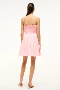 Poplin Shop|Dresses<STAUD MINI BELLA DRESS  PEARL PINK PEARLPINK