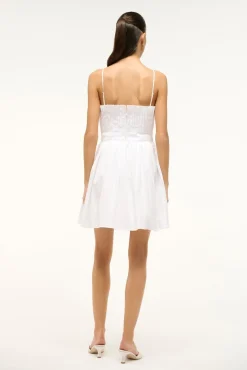 Poplin Shop|Dresses<STAUD MINI BELLA DRESS   WHITE