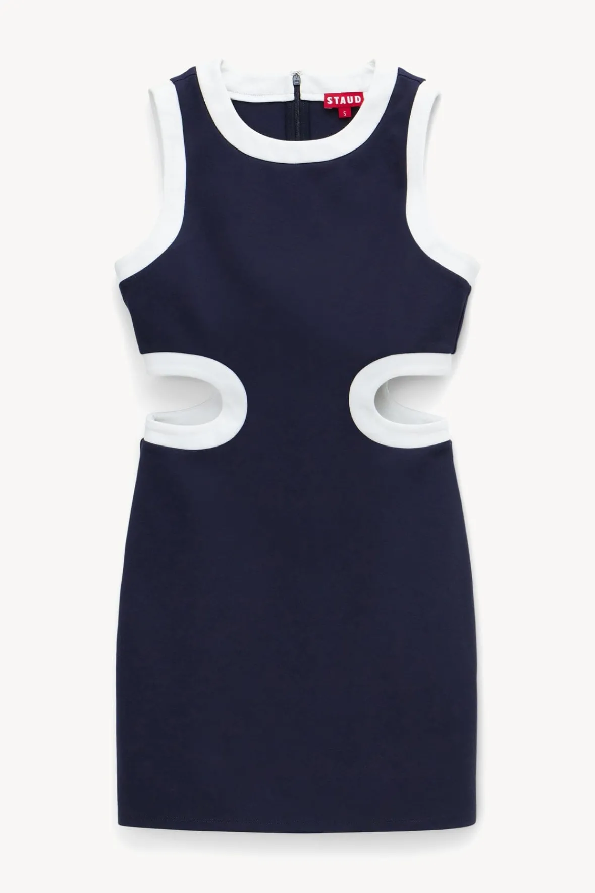 Dresses<STAUD MINI DOLCE DRESS NAVY WHITE NAVYWHITE