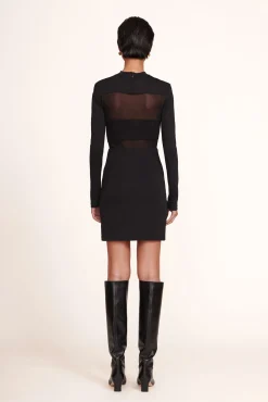 Dresses<STAUD MINI FALCON DRESS BLACK