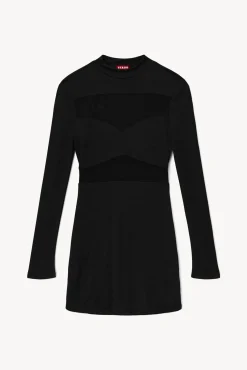 Dresses<STAUD MINI FALCON DRESS BLACK