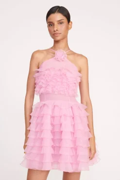 Dresses<STAUD MINI FLORIAN DRESS   TULIP