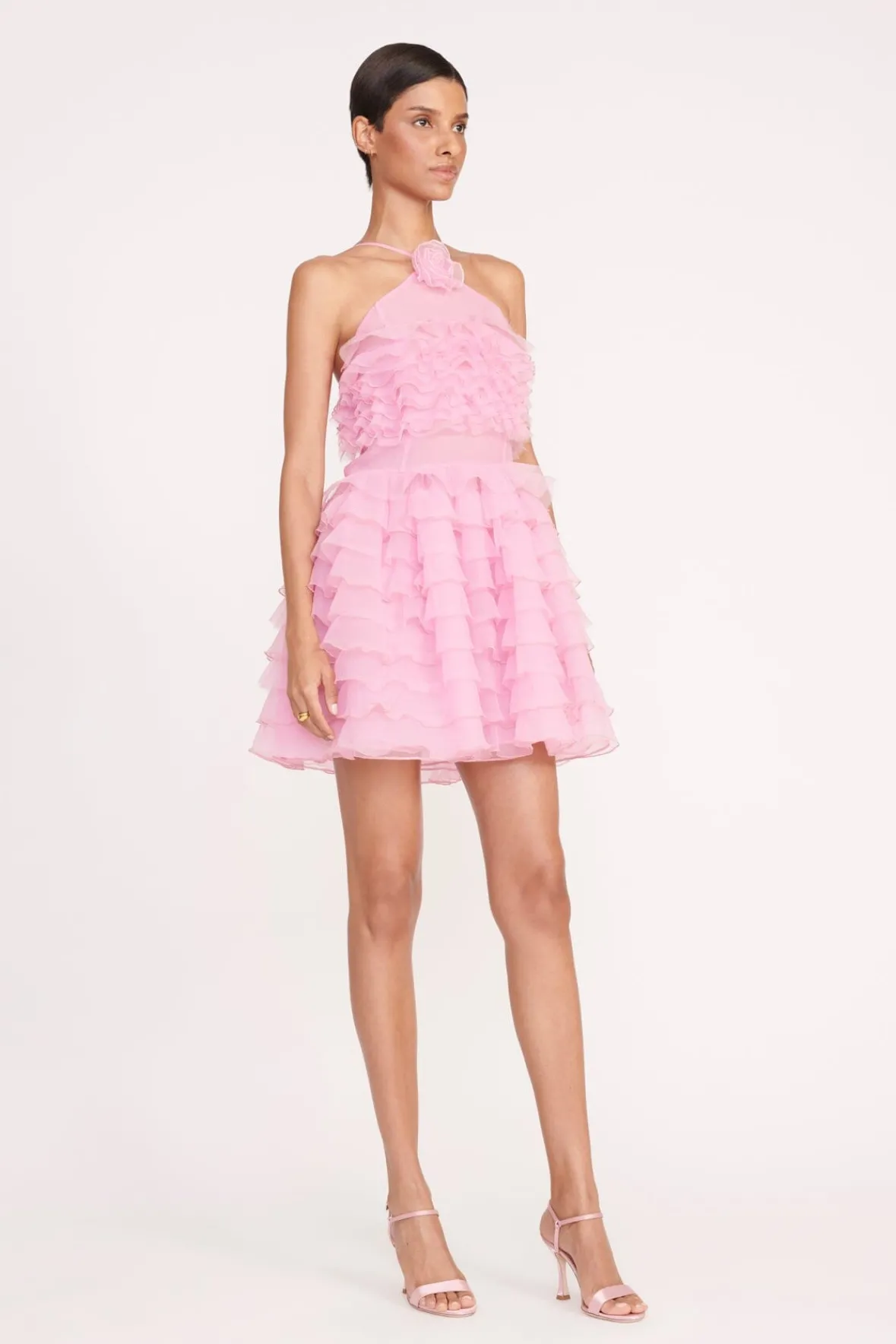 Dresses<STAUD MINI FLORIAN DRESS TULIP