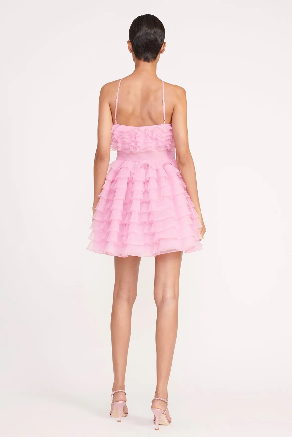 Dresses<STAUD MINI FLORIAN DRESS TULIP