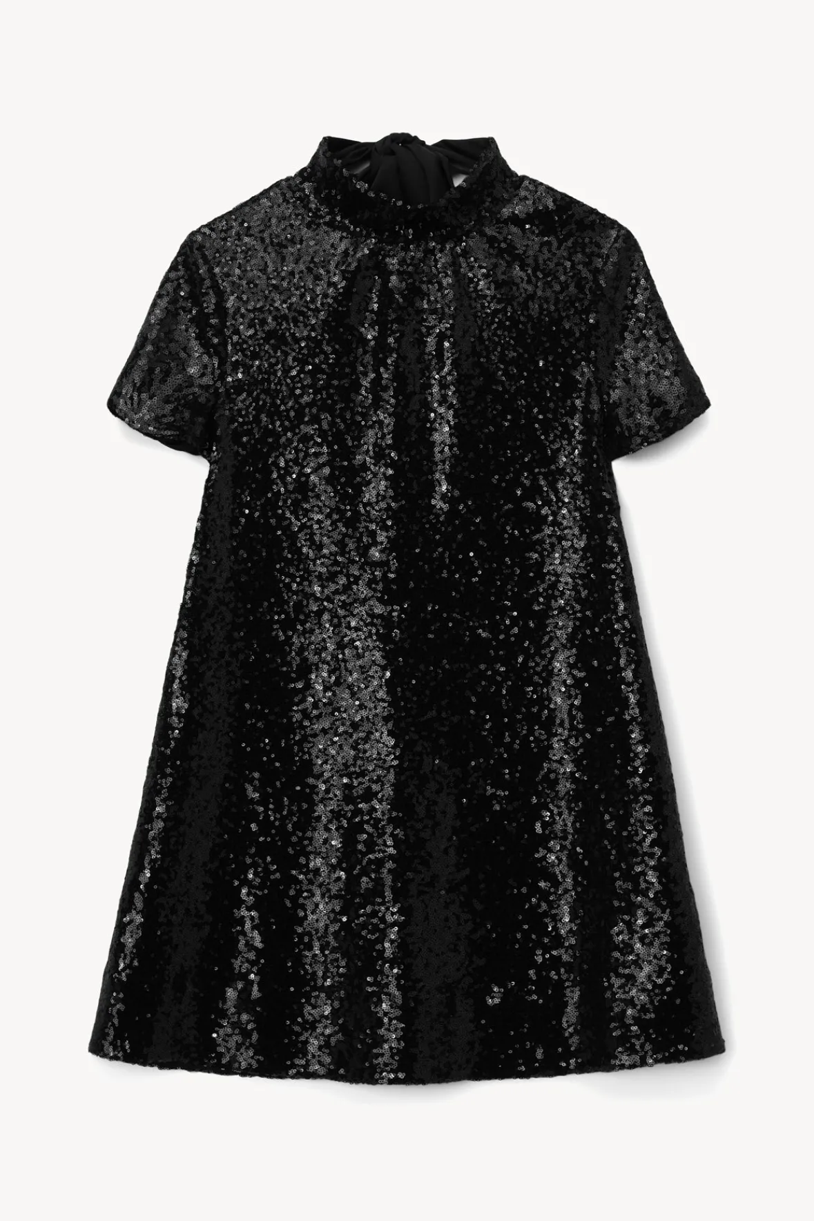 Dresses<STAUD MINI ILANA DRESS SEQUINS BLACK