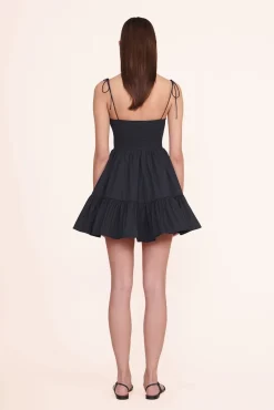 Poplin Shop|Dresses<STAUD MINI LANDRY DRESS   BLACK