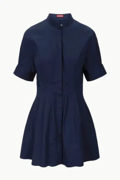 Poplin Shop|Dresses<STAUD MINI LORENZA DRESS   NAVY