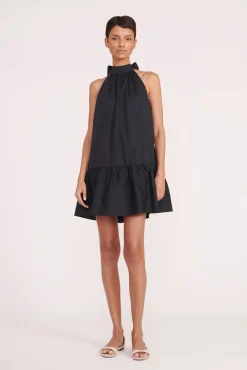 Poplin Shop|Dresses<STAUD MINI MARLOWE DRESS BLACK