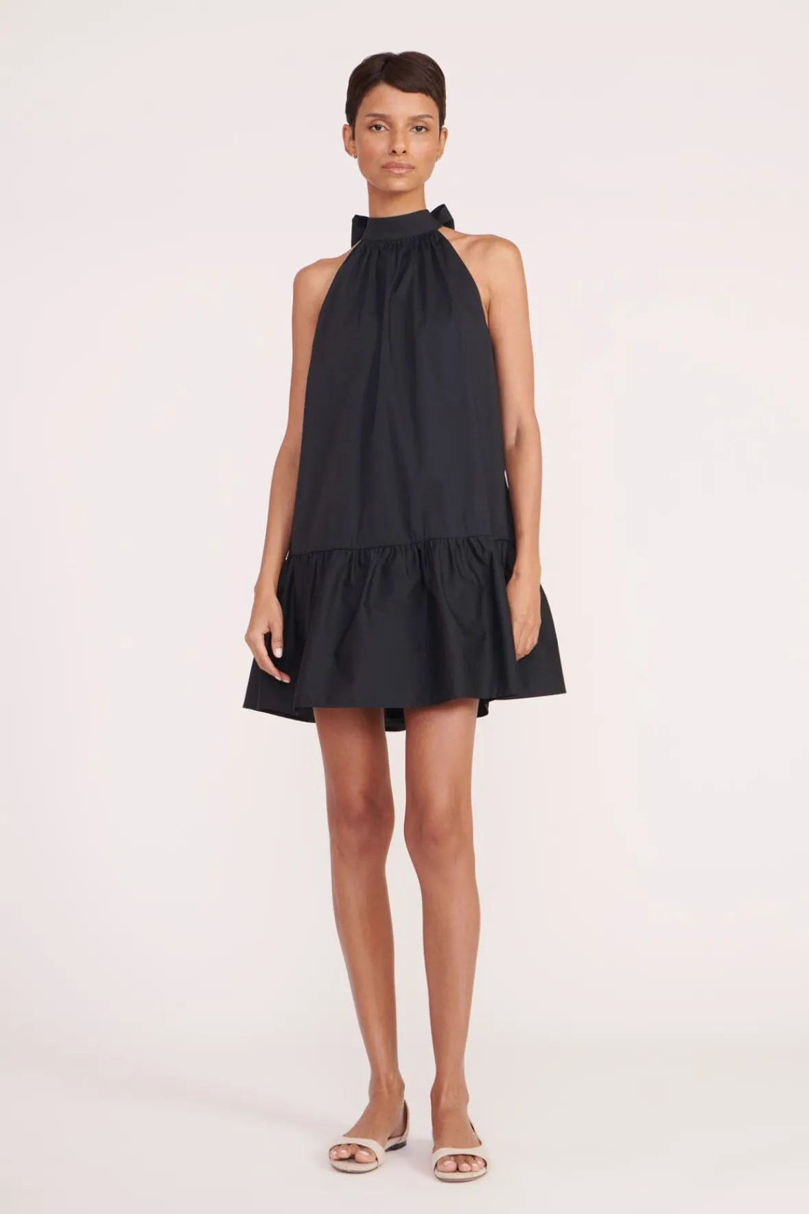 Poplin Shop|Dresses<STAUD MINI MARLOWE DRESS BLACK