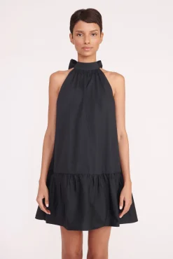 Poplin Shop|Dresses<STAUD MINI MARLOWE DRESS   BLACK