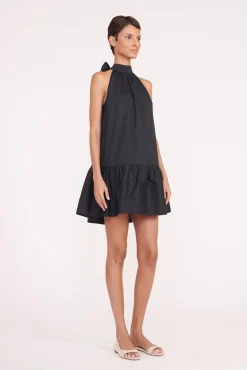 Poplin Shop|Dresses<STAUD MINI MARLOWE DRESS BLACK