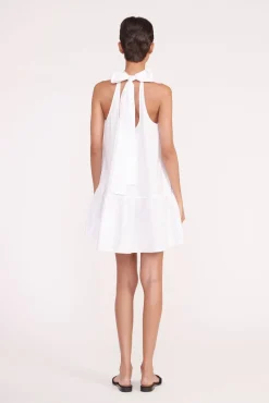 Best Sellers|Poplin Shop<STAUD MINI MARLOWE DRESS   WHITE