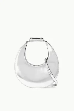 Moon<STAUD MINI MOON BAG CHROME