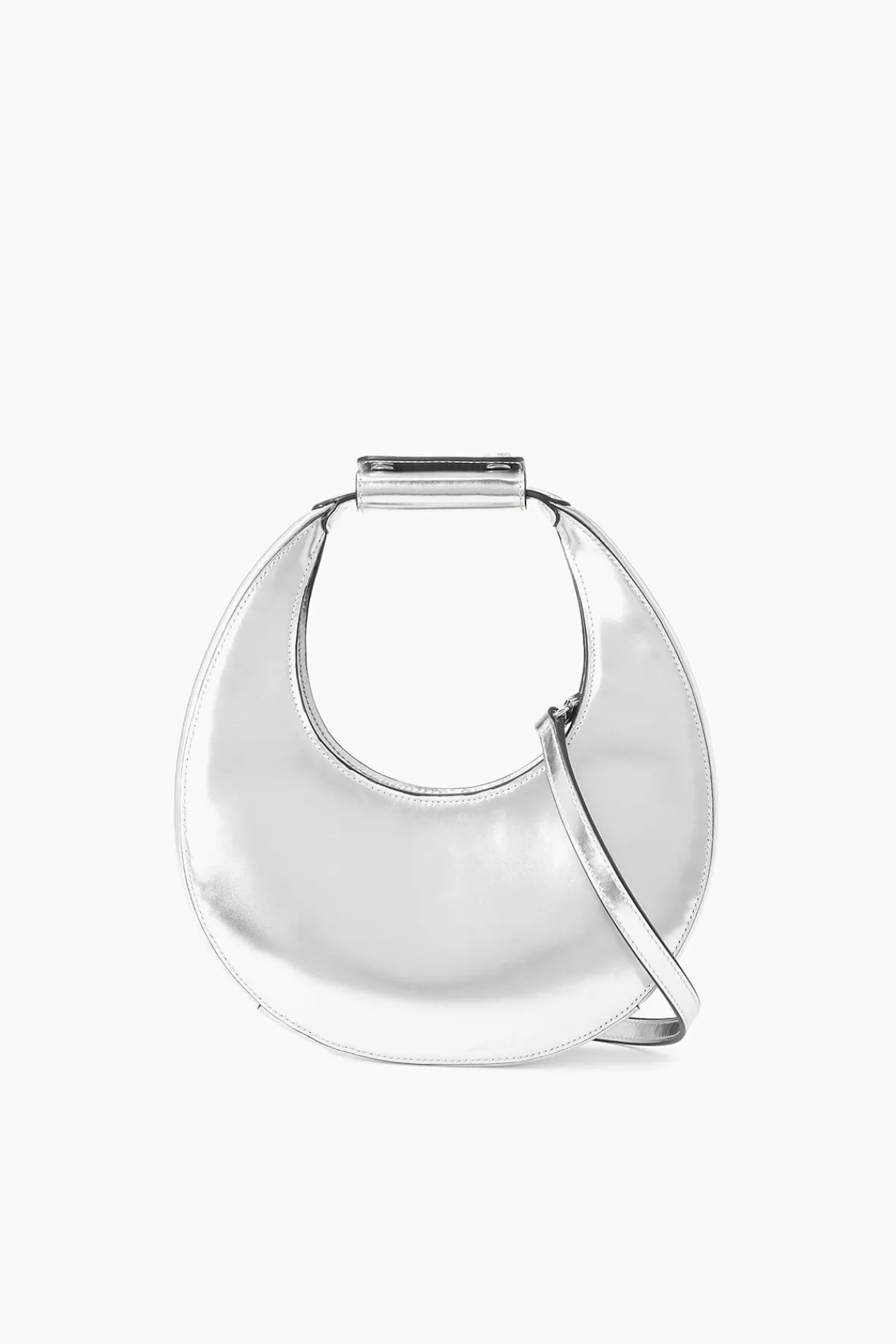 Moon<STAUD MINI MOON BAG CHROME