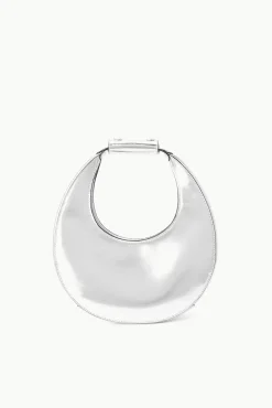 Moon<STAUD MINI MOON BAG CHROME