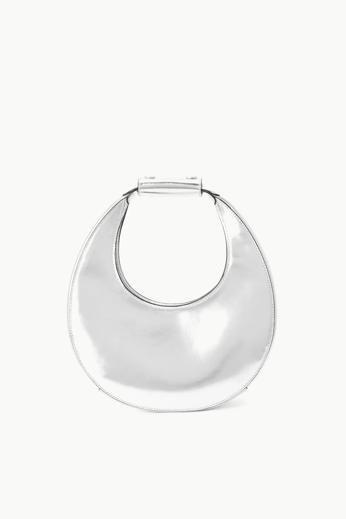Moon<STAUD MINI MOON BAG CHROME