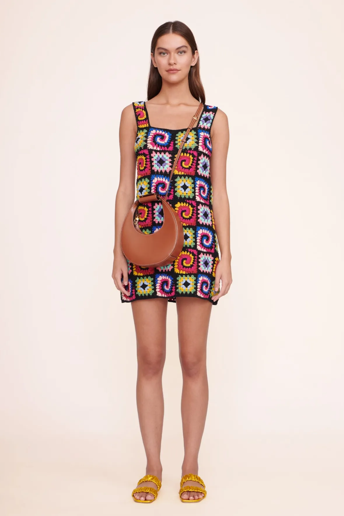 Moon|Crossbody<STAUD MINI MOON BAG TAN
