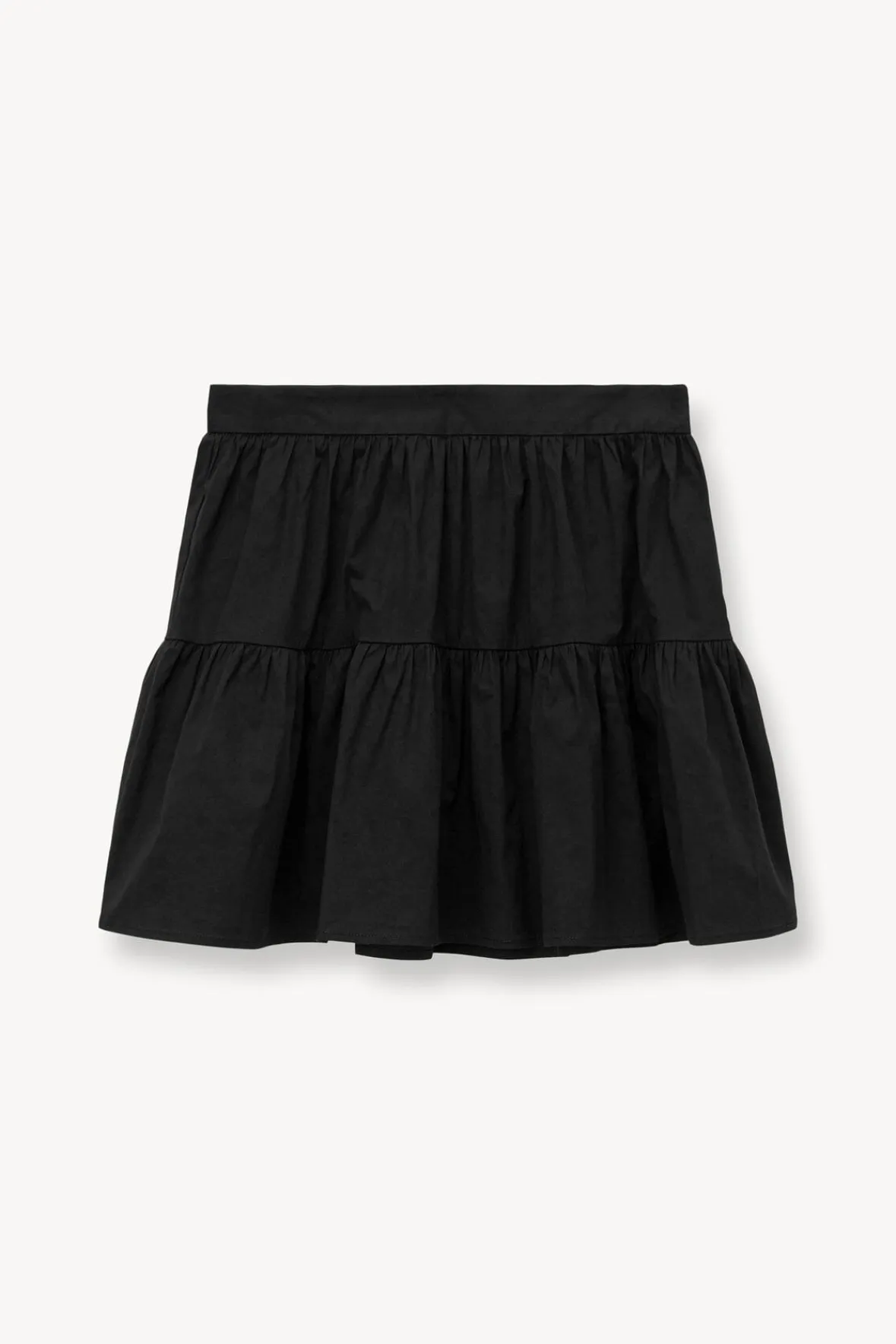Poplin Shop<STAUD MINI SEA SKIRT BLACK