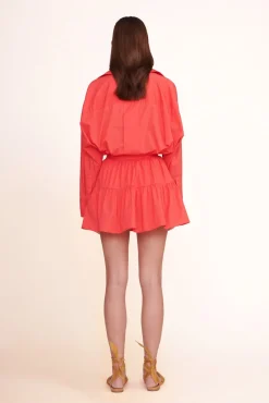 Poplin Shop<STAUD MINI SEA SKIRT   HIBISCUS