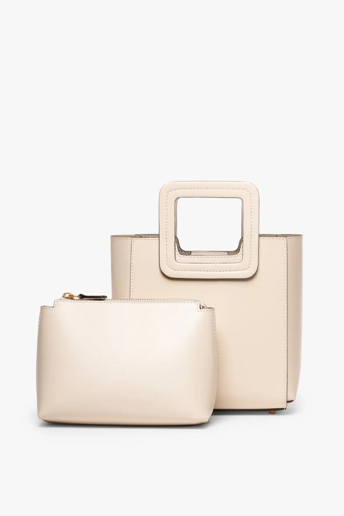 Crossbody|Totes<STAUD MINI SHIRLEY LEATHER BAG CREAM
