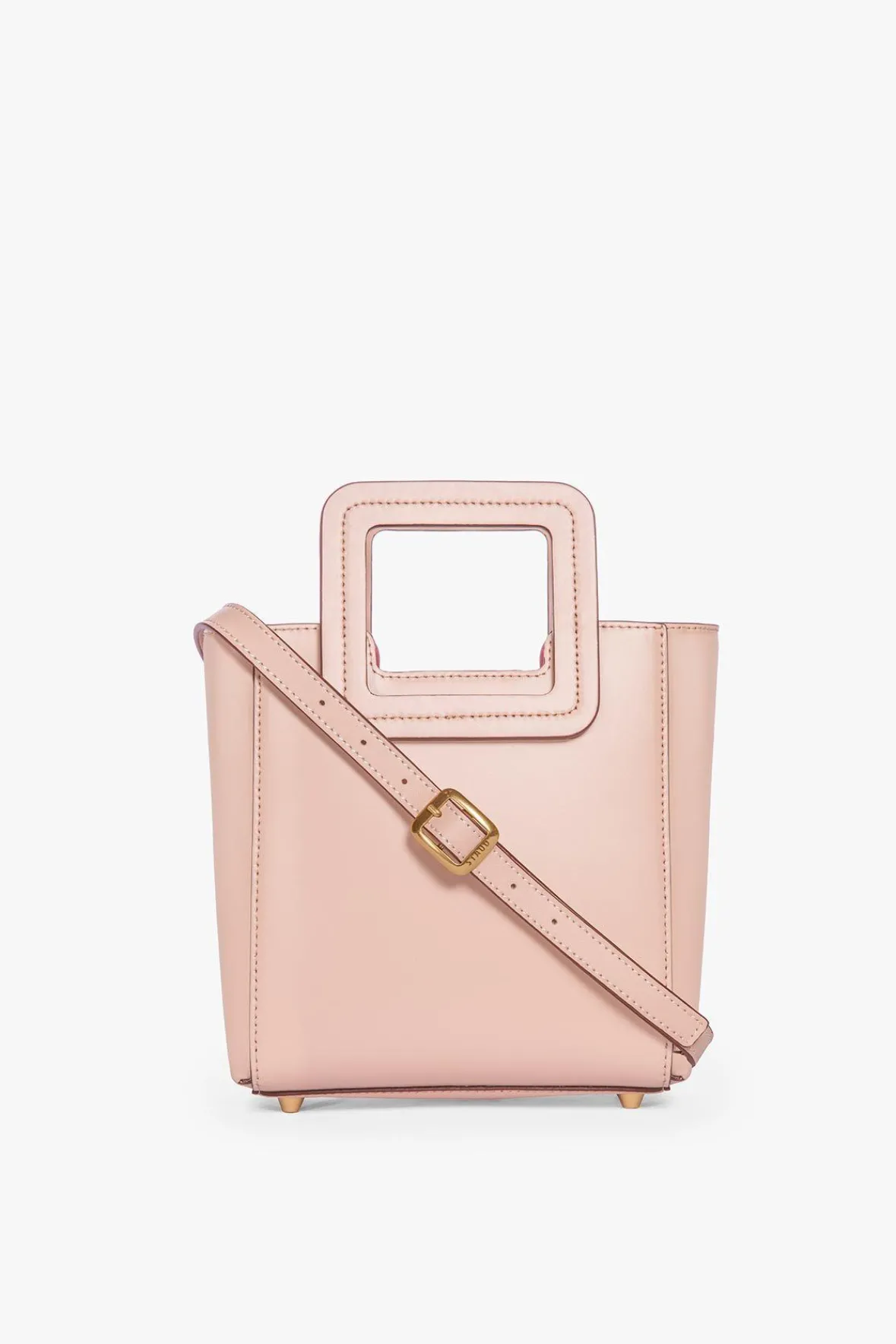 Crossbody|Totes<STAUD MINI SHIRLEY LEATHER BAG BLUSH