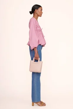 Crossbody|Totes<STAUD MINI SHIRLEY LEATHER BAG   BLUSH
