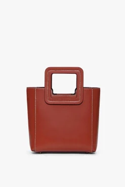 Crossbody|Totes<STAUD MINI SHIRLEY LEATHER BAG COGNAC