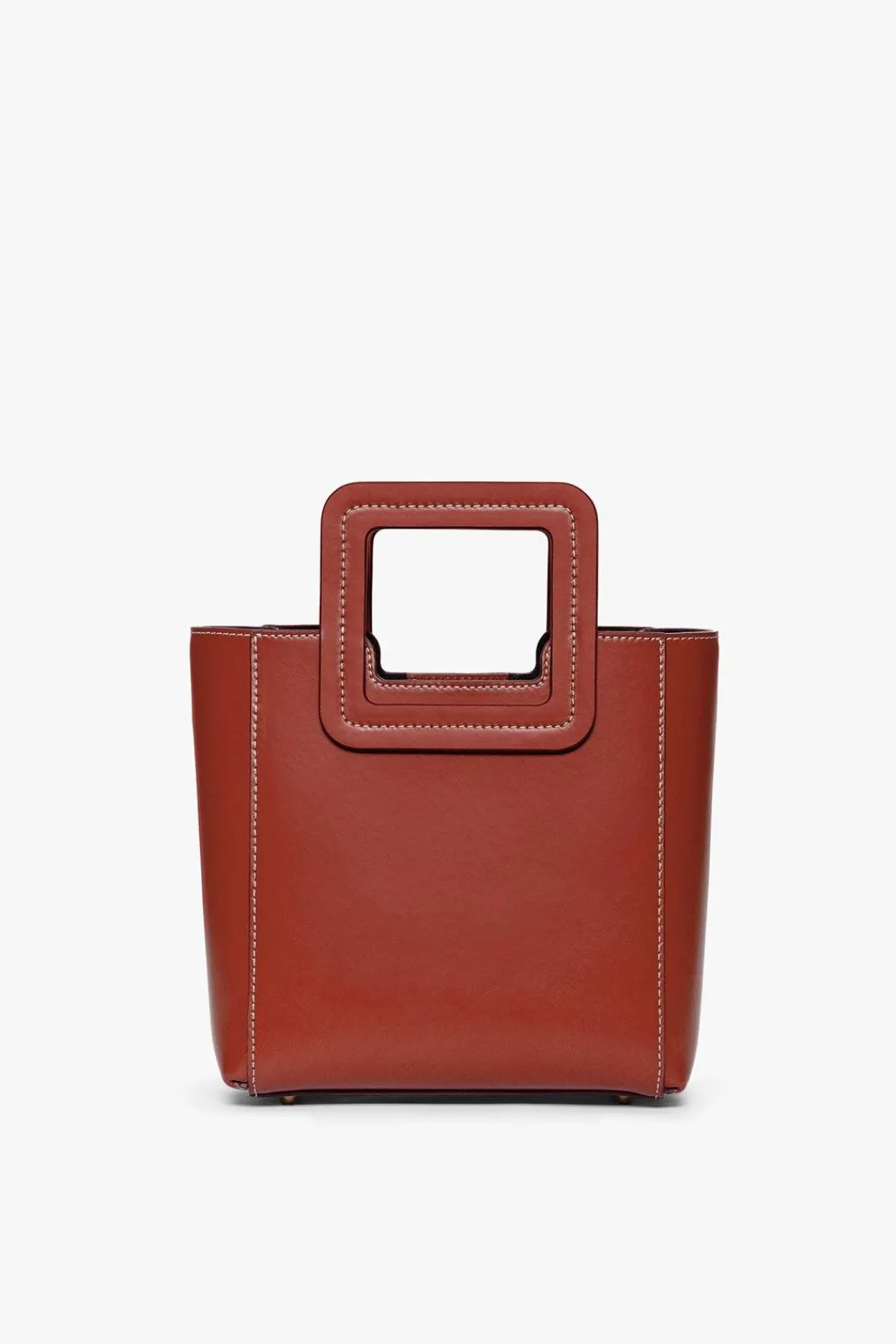 Crossbody|Totes<STAUD MINI SHIRLEY LEATHER BAG COGNAC