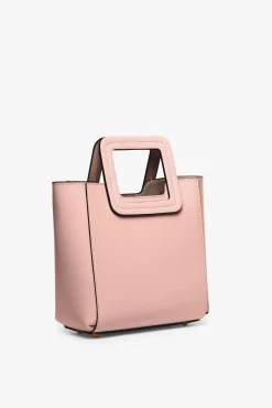 Crossbody<STAUD MINI SHIRLEY LEATHER BAG DARK BLUSH DARKBLUSH