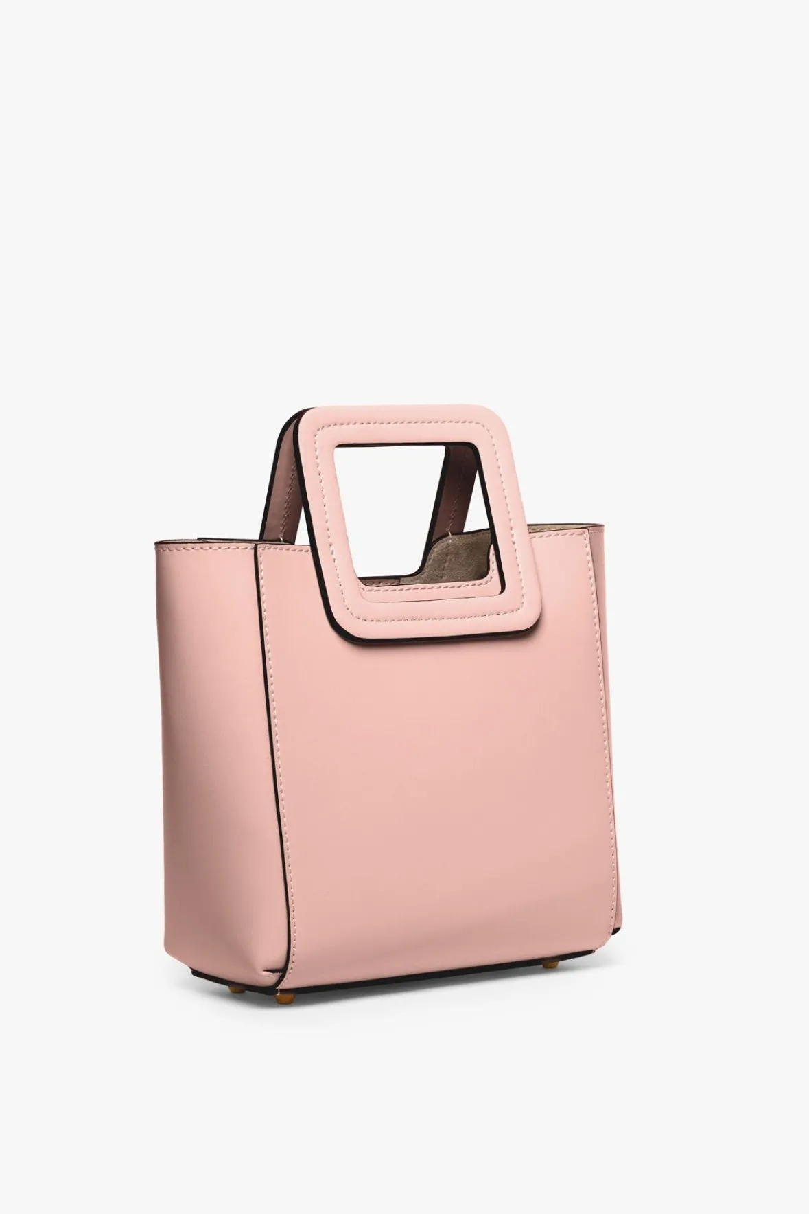 Crossbody<STAUD MINI SHIRLEY LEATHER BAG DARK BLUSH DARKBLUSH