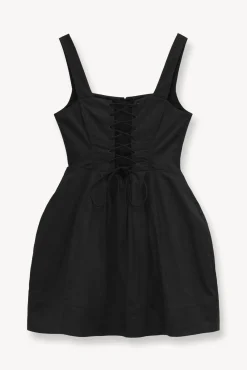 Poplin Shop<STAUD MINI SUTTON DRESS BLACK
