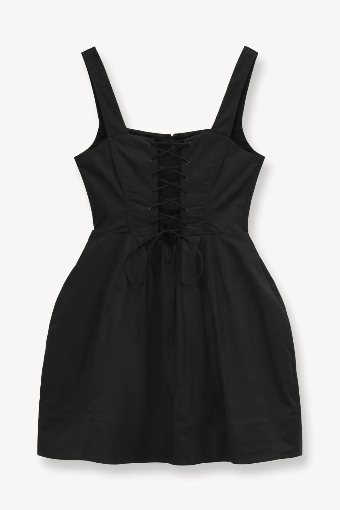 Poplin Shop<STAUD MINI SUTTON DRESS BLACK