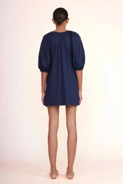 Poplin Shop|Dresses<STAUD MINI VINCENT DRESS NAVY