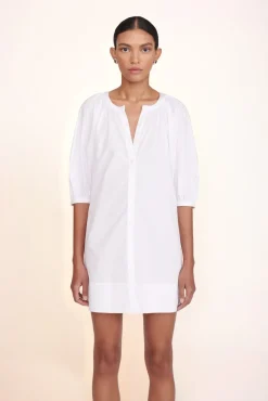 Poplin Shop|Dresses<STAUD MINI VINCENT DRESS   WHITE