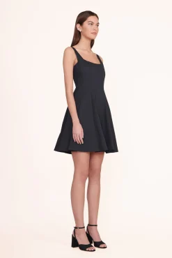 Poplin Shop|The Wells Dress<STAUD MINI WELLS DRESS   BLACK