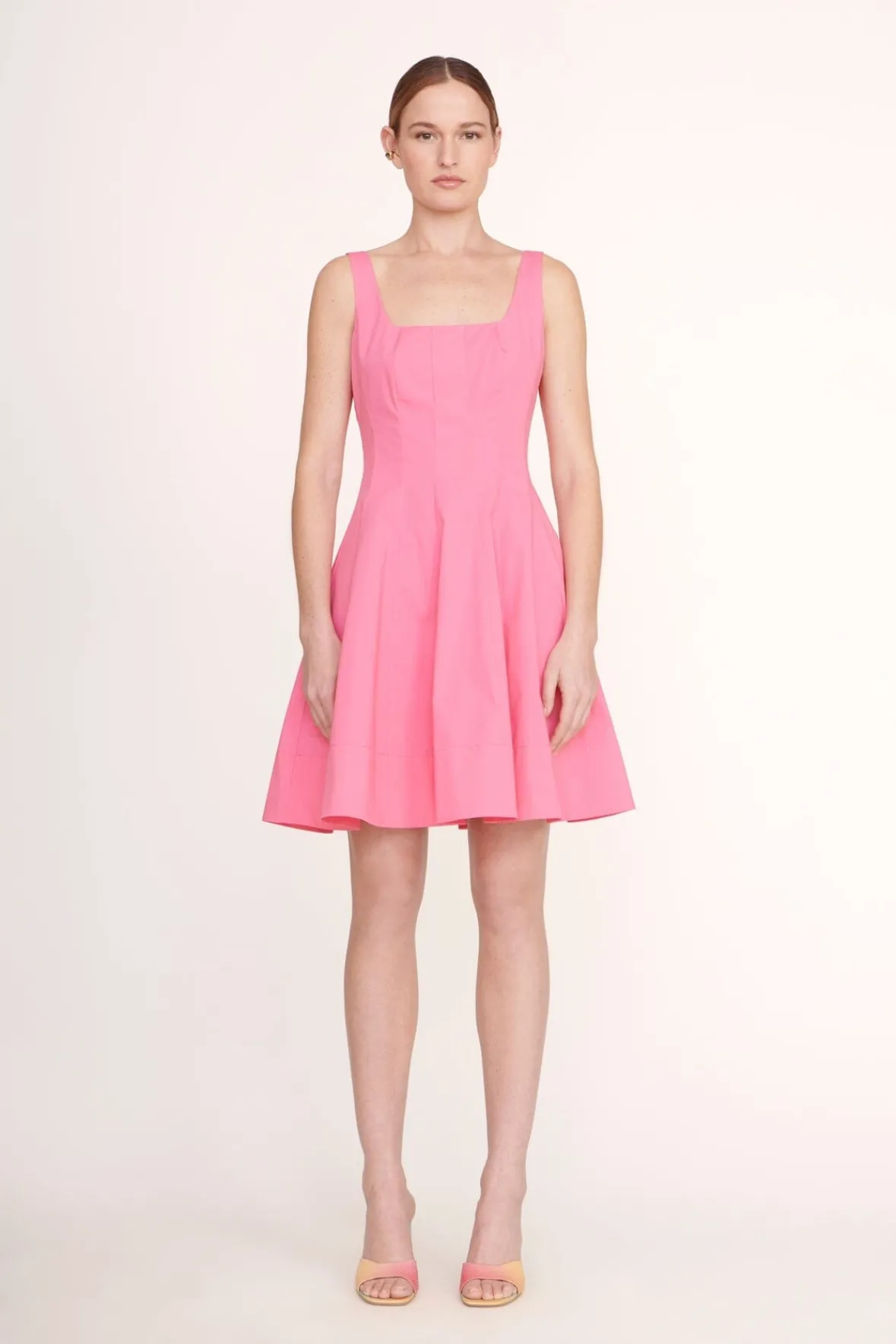 Poplin Shop<STAUD MINI WELLS DRESS PLUMERIA