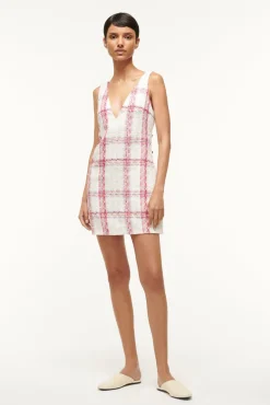 Dresses<STAUD MINI ZORA DRESS  TEA TOWEL TEATOWEL