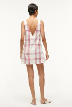 Dresses<STAUD MINI ZORA DRESS  TEA TOWEL TEATOWEL