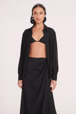 Cover-Ups<STAUD MIRIAM COVERUP TOP BLACK