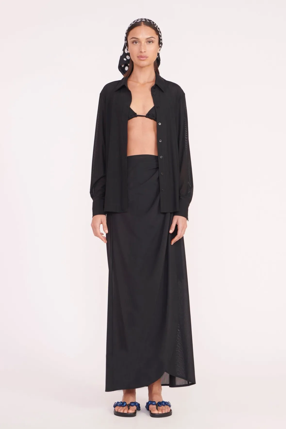 Cover-Ups<STAUD MIRIAM COVERUP TOP BLACK