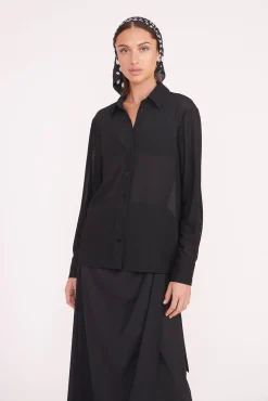 Cover-Ups<STAUD MIRIAM COVERUP TOP BLACK