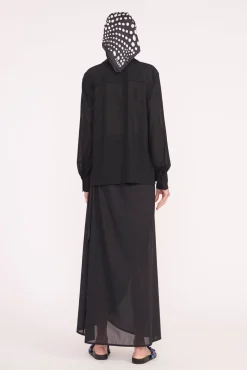 Cover-Ups<STAUD MIRIAM COVERUP TOP BLACK