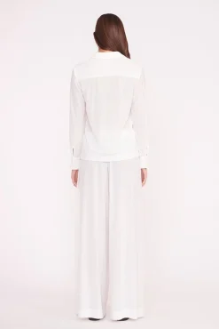 Cover-Ups<STAUD MIRIAM COVERUP TOP WHITE